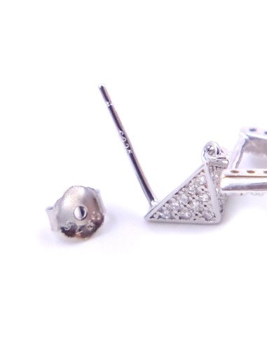 Orecchini Doppia Piramide in Argento 925 e...