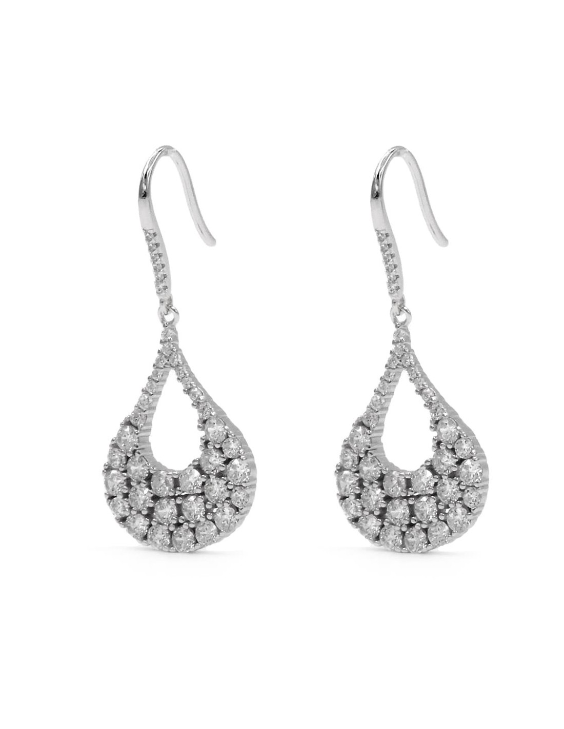 Orecchini A Goccia Minimal In Argento Sterling 925 - Semplici Ed Eleganti, 42 Mm