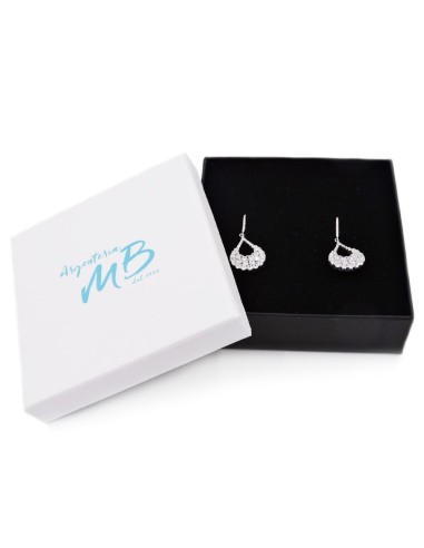 Orecchini Fiore in Argento 925 Con Zirconi...