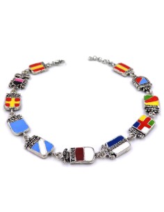 Bracciale Regione Sicilia in Argento Smaltato