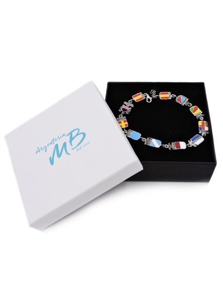 Bracciale Regione Sicilia in Argento Smaltato