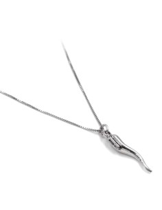 Sterlingsilber Glückshorn-Halskette