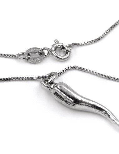 Sterlingsilber Glückshorn-Halskette