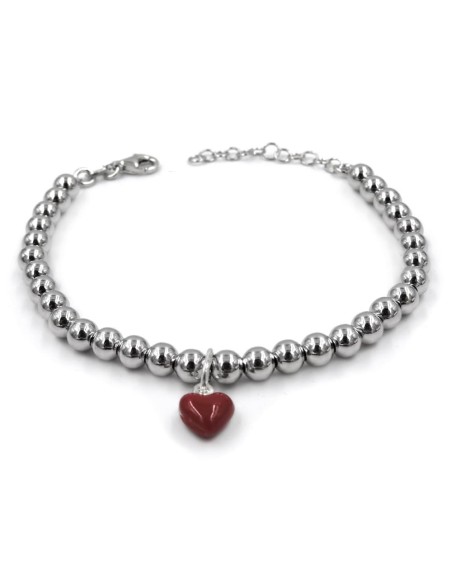 Bracciale Catena Donna in Argento 925 Rodiato Con Ciondolo Doppia Stella