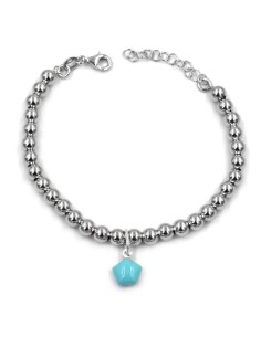 Bracciale Catena Donna in Argento 925 Rodiato Con...