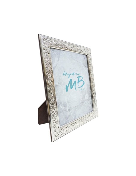 Silver Picture Frame Glossy Flowers cm 13x18