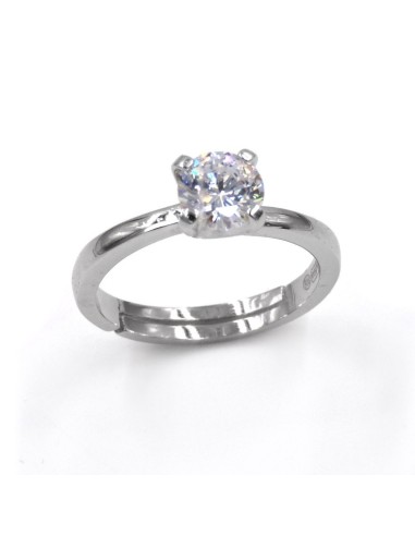 925 Sterling Silver Solitaire Ring 