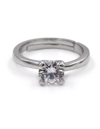 925 Sterling Silver Solitaire Ring 