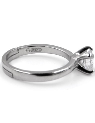 Anello Solitario in Argento 925