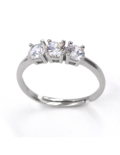 925 Sterling Silver Trilogy Ring 