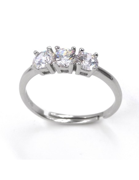 925 Sterling Silver Trilogy Ring 