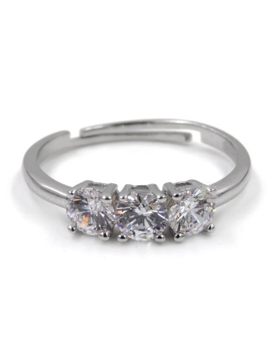 925 Sterling Silver Trilogy Ring 