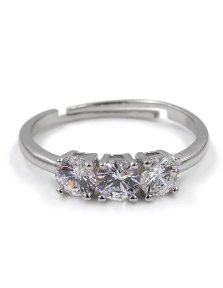 925 Sterling Silver Trilogy Ring 