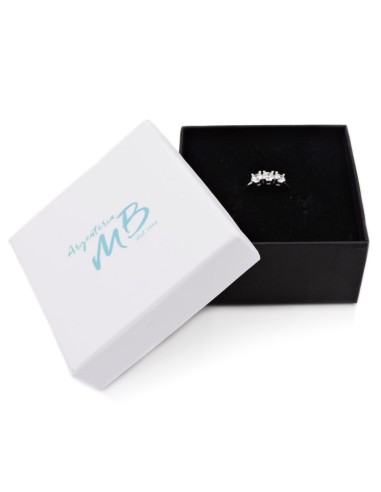 925 Sterling Silver Trilogy Ring 