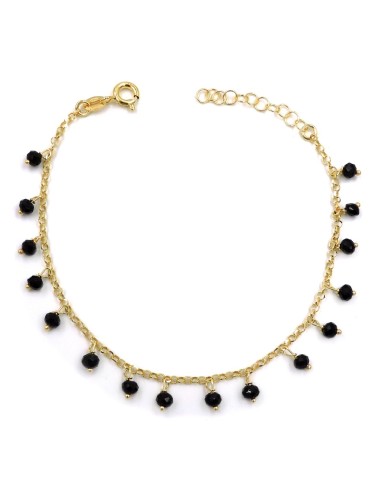Bracciale in Argento 925 Placcato Oro con...