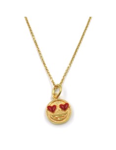 Collana con Ciondolo Emoticon Innamorata in Argento 925...