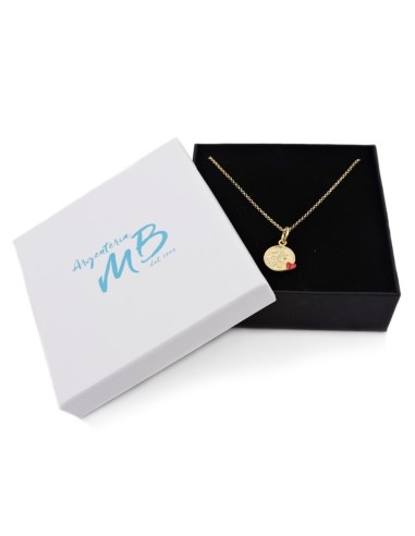 Collana con Ciondolo Emoticon Bacio in Argento...