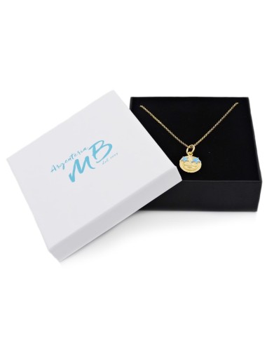 Collana con Ciondolo Emoticon Sorpresa in...