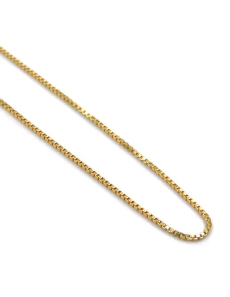 Gold Plated 925 Sterling Silver Venetian Chain Necklace 