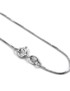 Bracciale Catena Donna in Argento 925 Rodiato con... 2