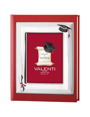 Valenti 53535 Rotes Kunstleder Abschlussalbum