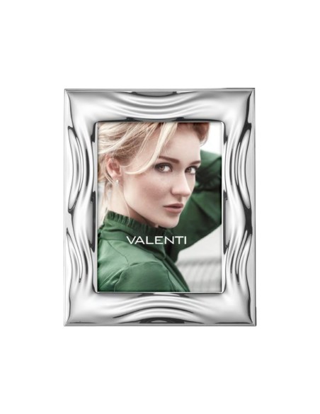 Picture Frame Glossy Waves by Valenti Argenti cm 9x13 in Silver  