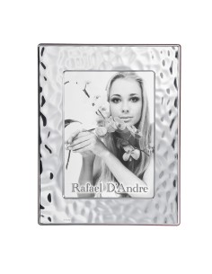 Cornice Portafoto in Argento Lucida Effetto Mare cm 13 x 18 
