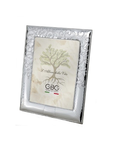 Cornice Albero della Vita Portafoto in Argento bilaminato cm 13x18