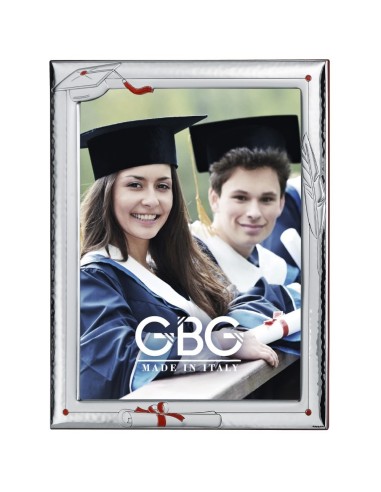 Graduation Enamelled Silver Photo Frame 7 x 9