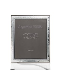 925 Sterling Silver Hammered with Edge Photo Frame 5x7...