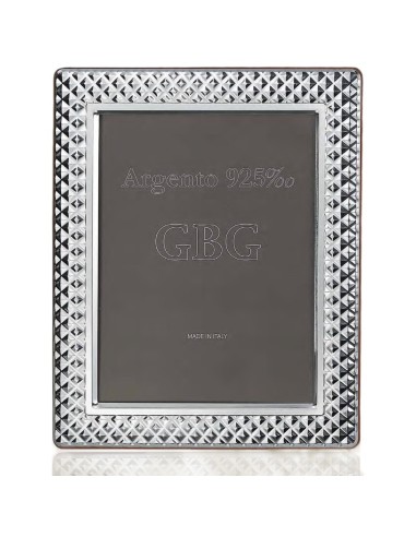 Cornice Portafoto Lucida Quadri cm 18x24 in Argento Massiccio 925