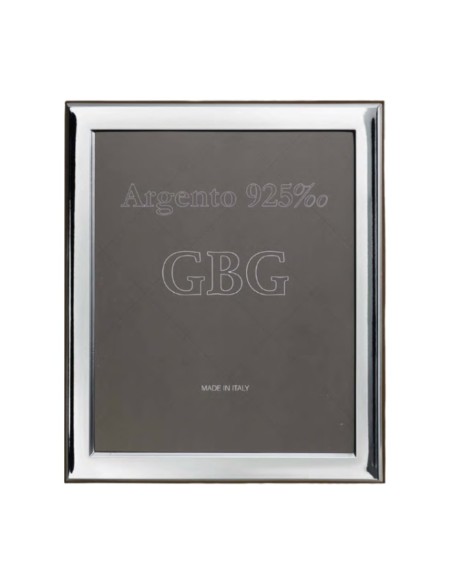 Cornice Portafoto Lucida in Argento Massiccio 925 cm 18x22