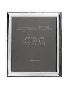 925 Sterling Silver Glossy Photo Frame 8 x 10 Cherry Wood...