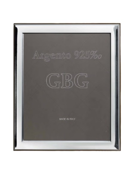 Cornice Portafoto Lucida in Argento Massiccio 925 cm 20x25