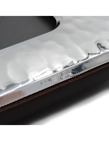 Sterling Silver Hammered Photo Frame with Rounded Corners 5 x 7