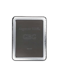 Gehämmerter Bilderrahmen aus 925er Sterlingsilber mit...