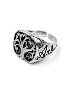 Sterling Silver Arbor Vitae Chevalier Ring 