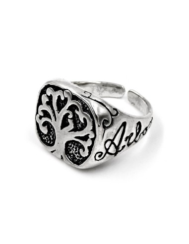 Sterling Silver Arbor Vitae Chevalier Ring 