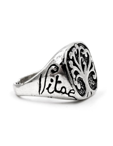 Anello Chevalier in Argento con Albero della Vita 
