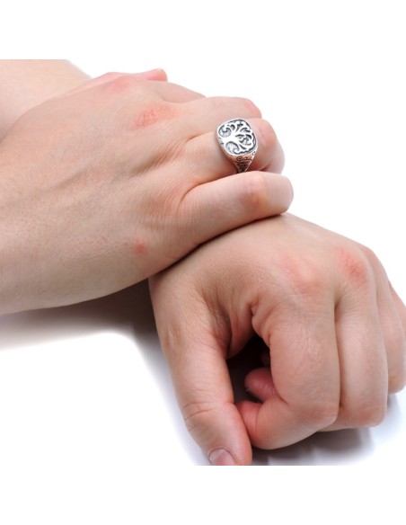 Anello Chevalier in Argento con Albero della Vita 