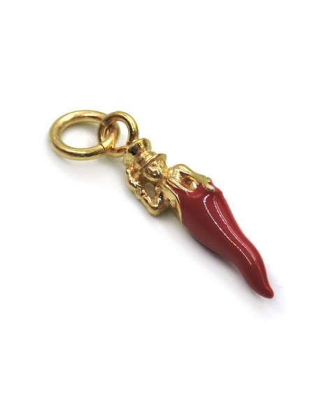 Gold Plated Sterling Silver Lucky Hunchbacked Pendant 
