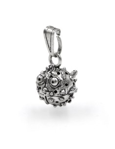 Kugelfischanhanger aus Silber  