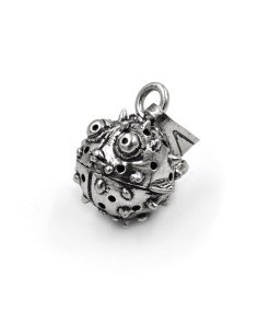 Kugelfischanhanger aus Silber   2