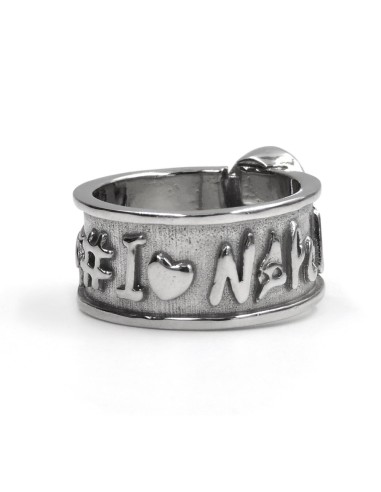 Ich Liebe Neapel Ring aus 925er Sterlingsilber