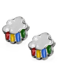 Orecchini Fiore in Argento 925 Con Zirconi Bianchi By Taitù 2
