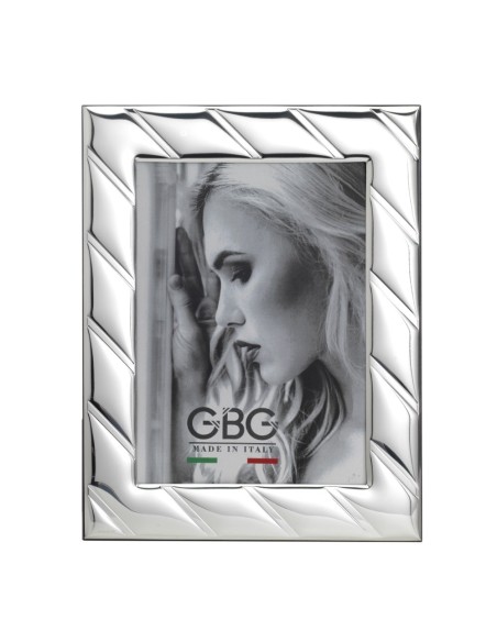 Cross Lines Silver Picture Frame 5 x 7