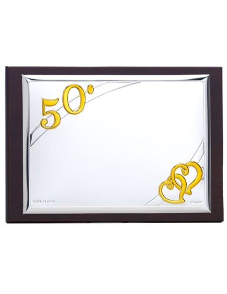 50th Anniversary Jewelry Box with PVD Silver Cover 