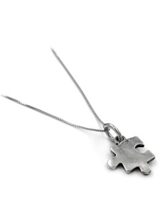 925 Sterling Silver Puzzle Tile Necklace