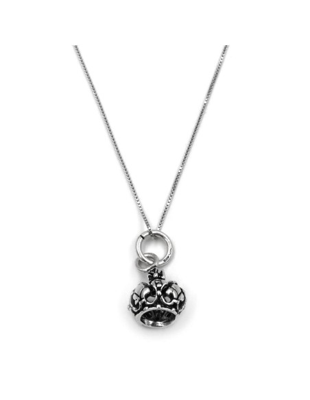 Collana Corona Reale in Argento 