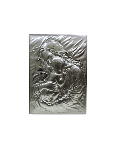 Framework Sacred Rectangular Headboard Motherhood Embossed Silver 